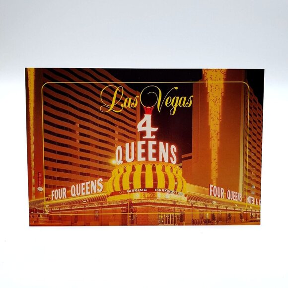Vintage Postcard 4 Four Queens Hotel Casino Las Vegas Nevada Collector Series - Picture 1 of 2